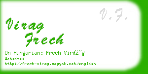 virag frech business card